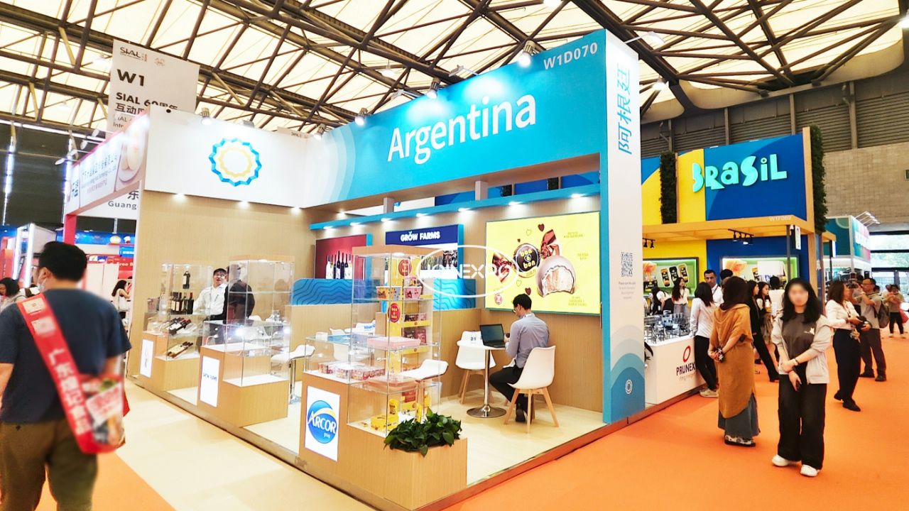 上海食品展展臺(tái)搭建 | SIAL食品展阿根廷國(guó)家館展位獨(dú)具特色